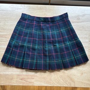 Tartan Wool Mini Skirt